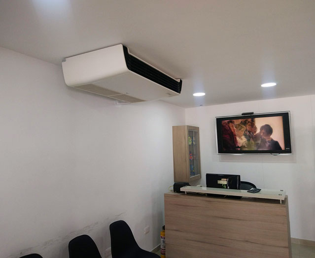 Instalación de aire acondicionado tipo techo